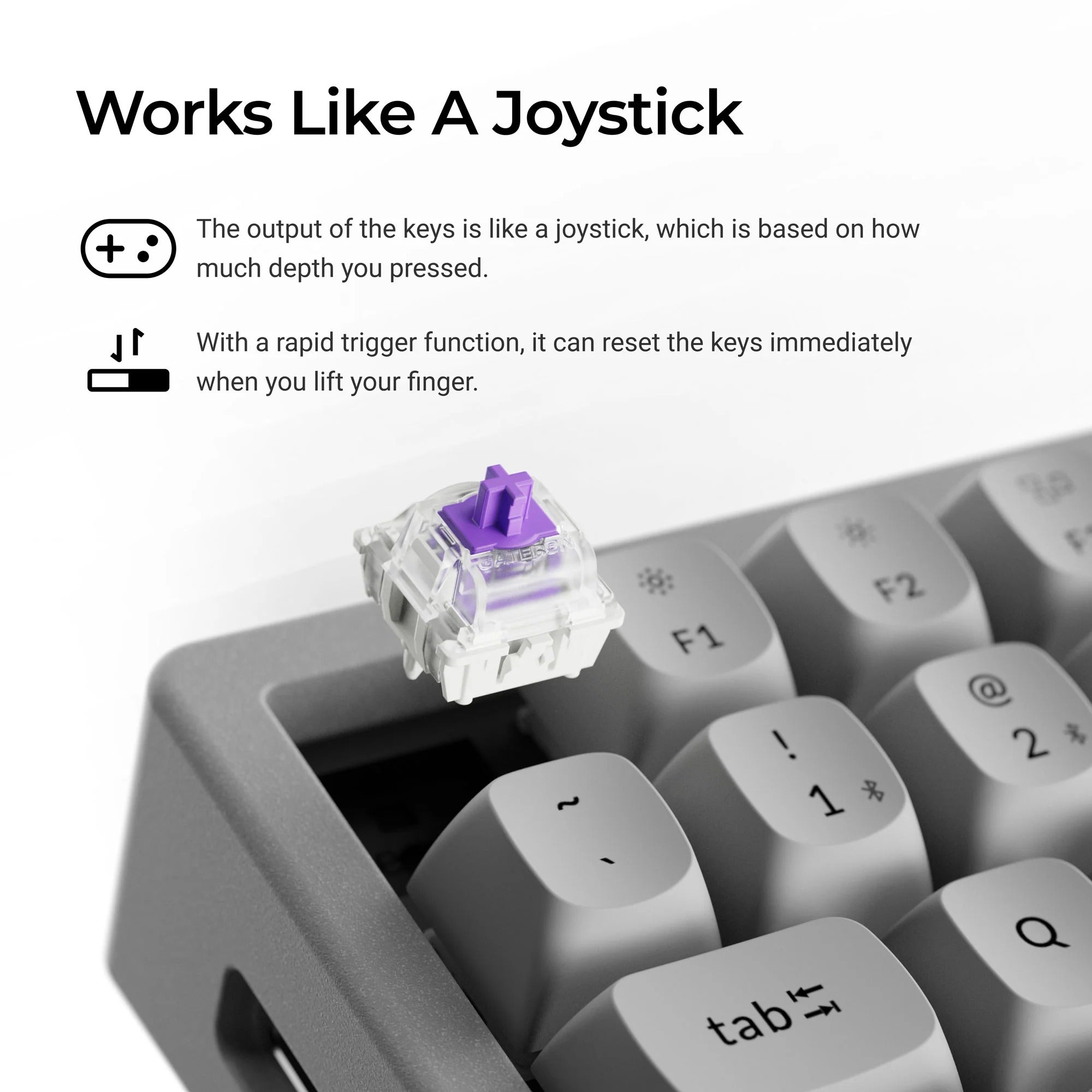 Keychron K2 HE Concrete Edition | Teclado Magnético de Concreto 75