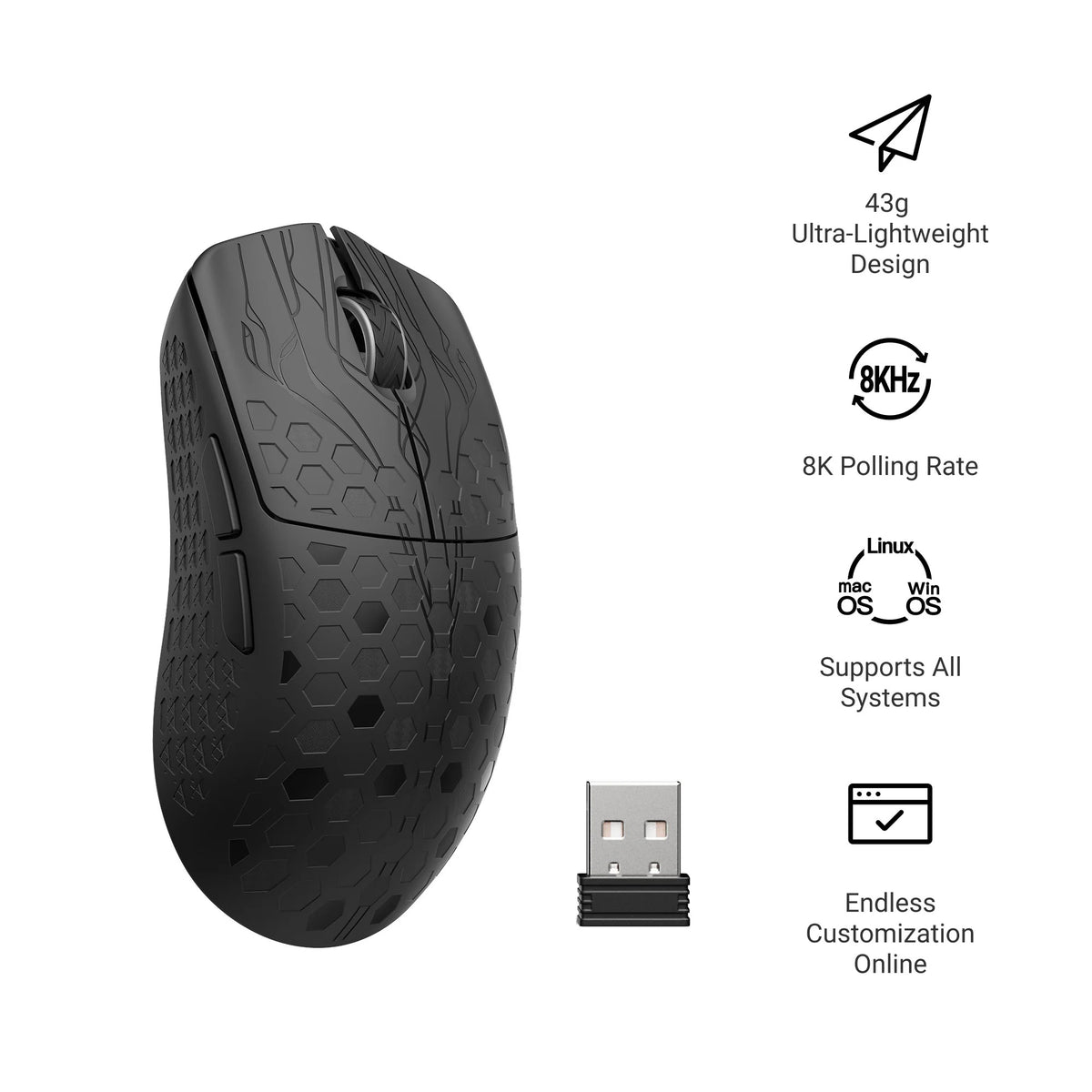 Keychron G5 Ultra Light Wireless Mouse
