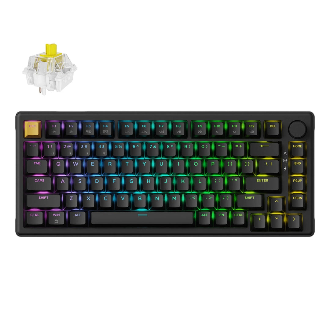 Keychron J2 QMK Teclado Mecânico Wireless