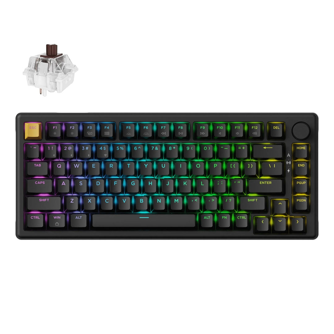 Keychron J2 QMK Teclado Mecânico Wireless