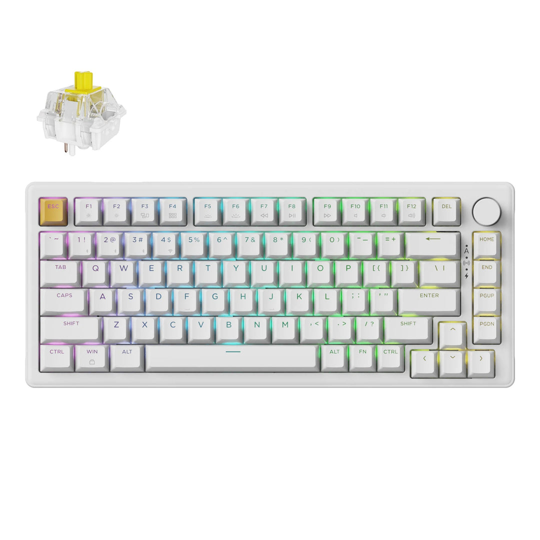 Keychron J2 QMK Teclado Mecânico Wireless