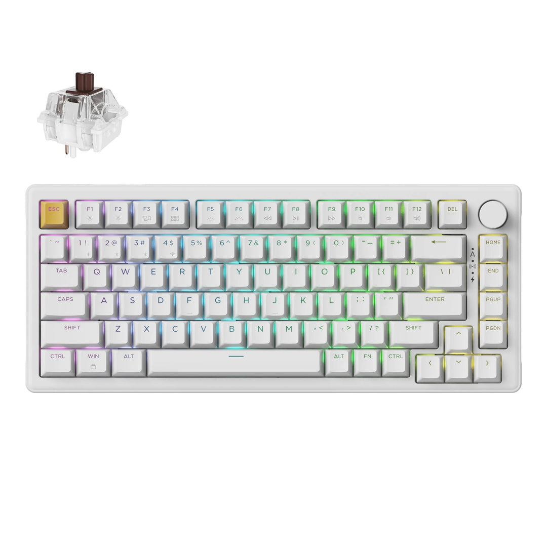 Keychron J2 QMK Teclado Mecânico Wireless