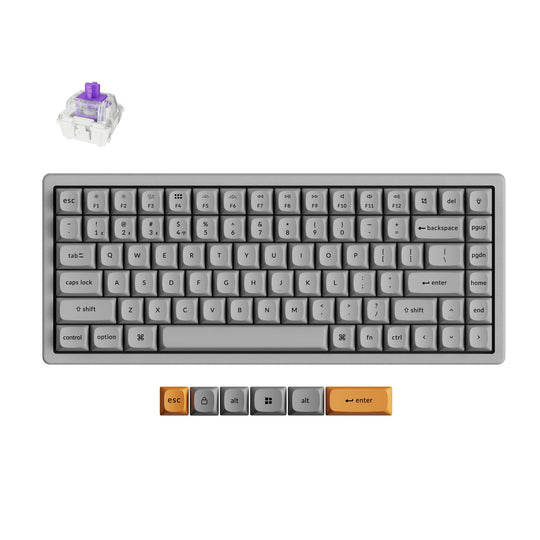Keychron K2 HE Switch Magnetic Teclado Custom Wireless - Concrete Edition