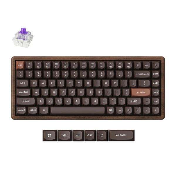 Keychron K2 HE All-Wood | Teclado Magnético 75% Tri-Mode