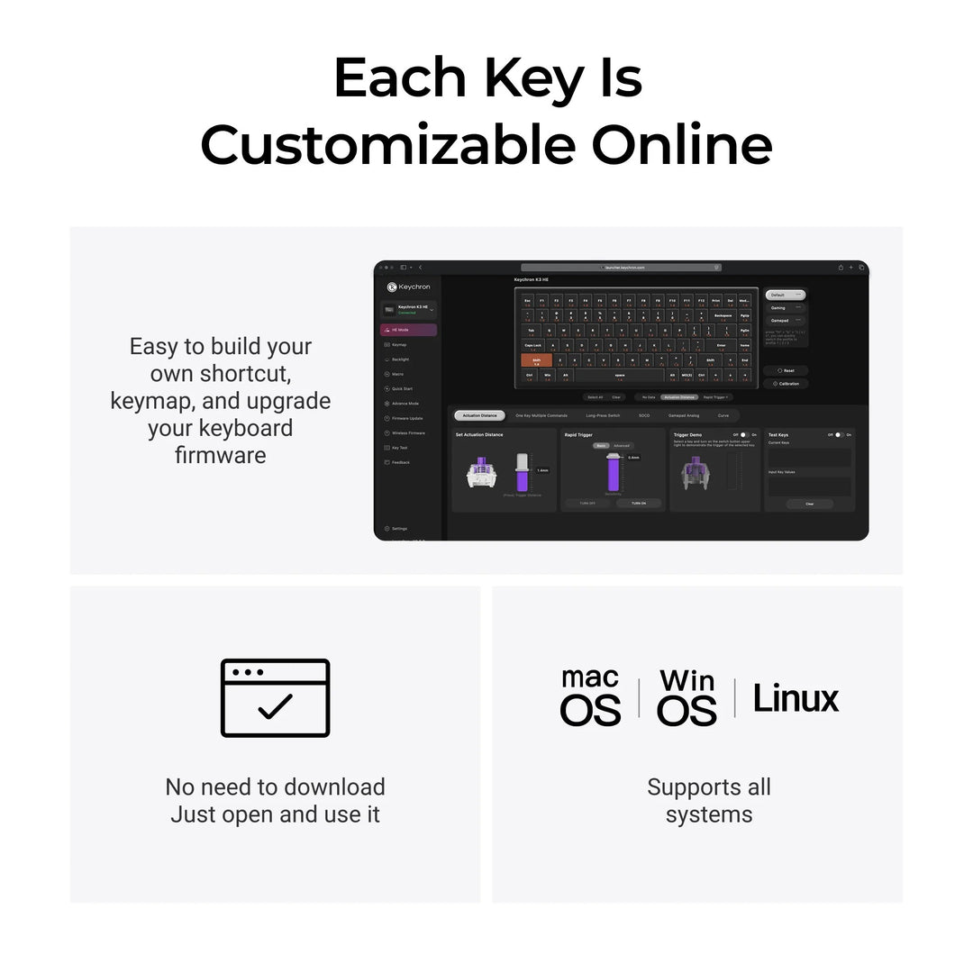 Keychron K3 HE Teclado Magnético Custom Wireless