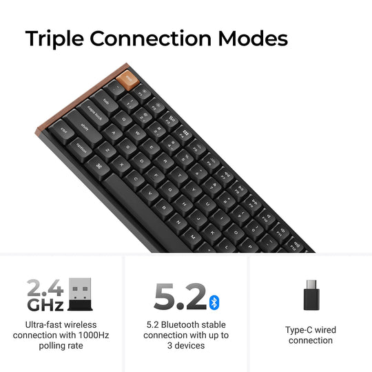 Keychron K3 Max SE QMK/VIA Teclado Mecânico Custom Wireless
