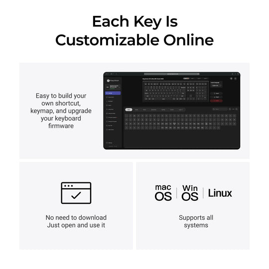 Keychron K5 Ultra 8K Teclado Mecânico Custom Wireless