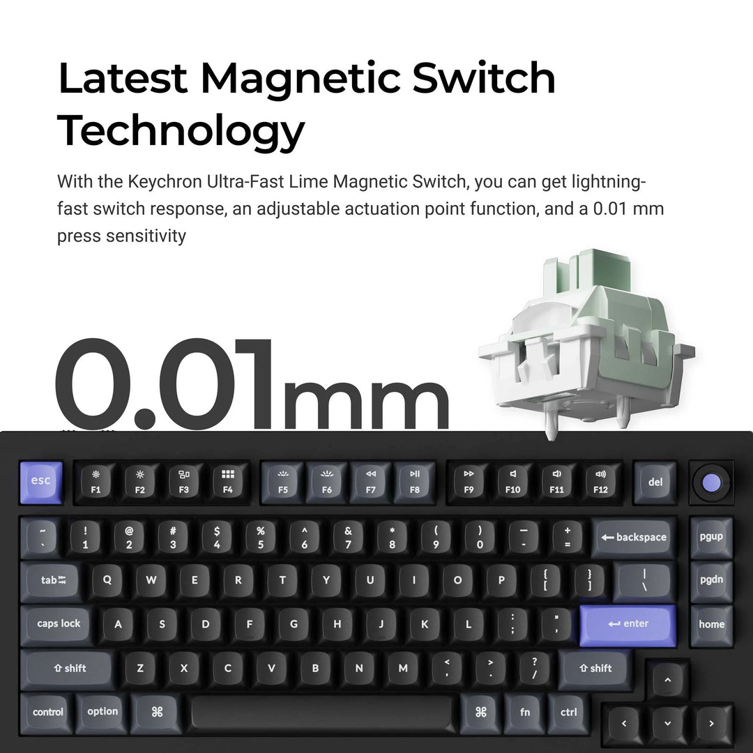 Keychron Q1 HE 8K Teclado Magnético Com Fio