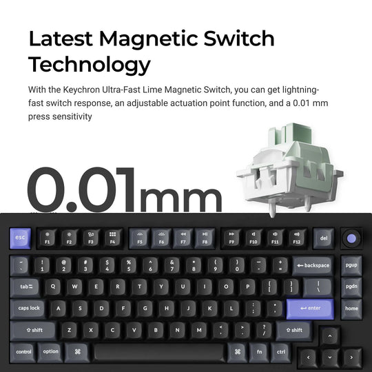 Keychron Q1 HE 8K Teclado Magnético Com Fio