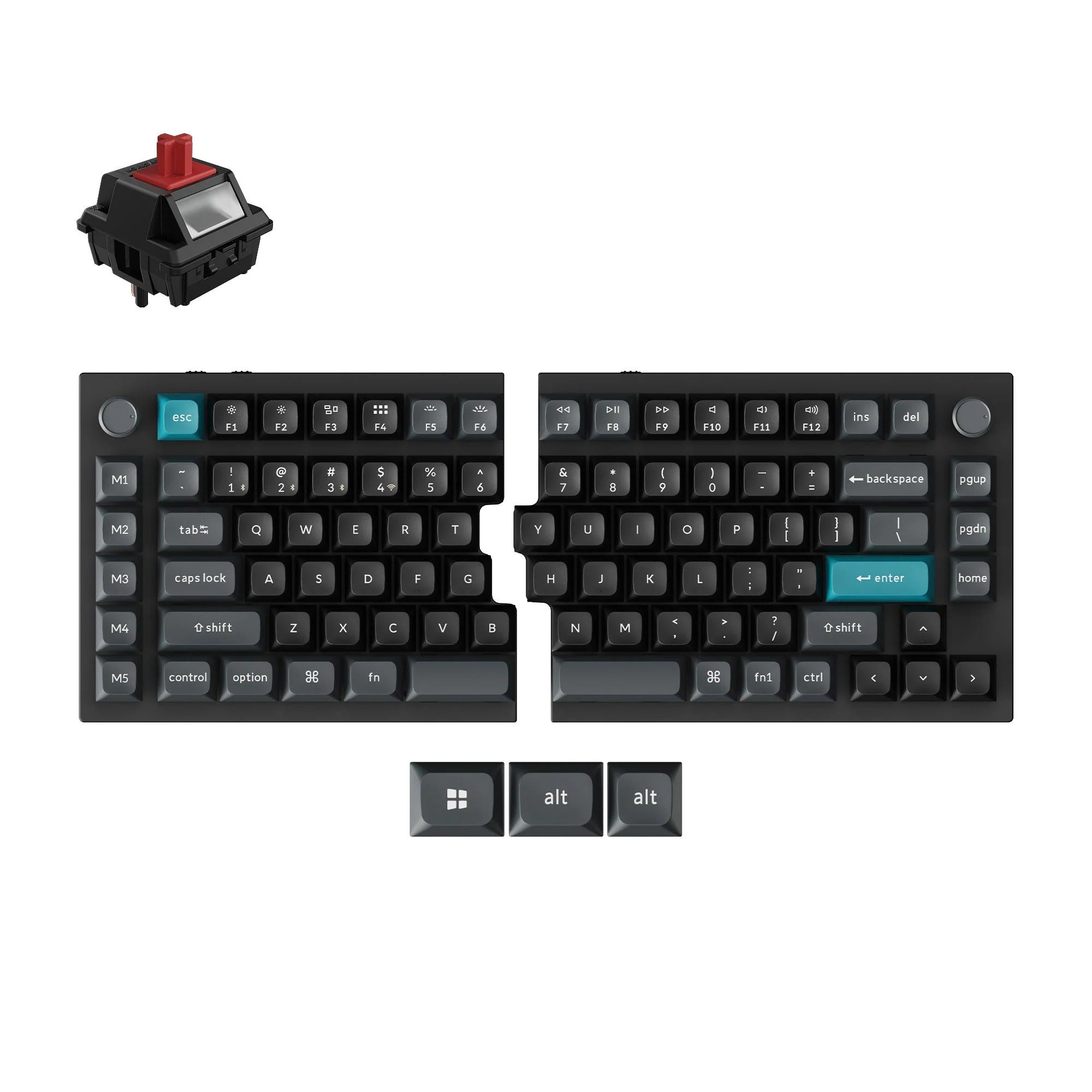 Keychron Q11 Ultra 8K 茶軸 Keychron Q11 Ultra 8K | Teclado Mecânico Split Wireless Custom