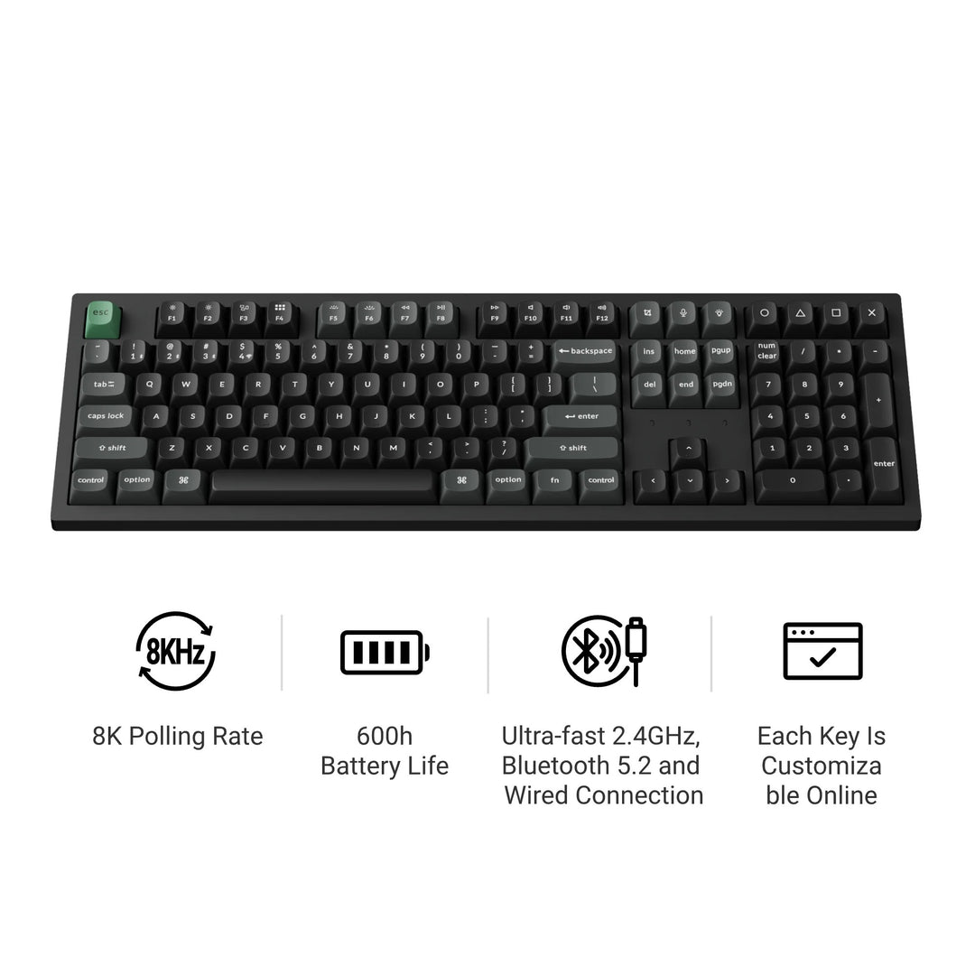 Keychron K10 Ultra 8K Teclado Mecânico Wireless Custom
