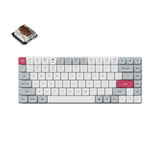 Keychron K3 Max QMK/VIA White Gray Teclado Mecânico Custom Wireless
