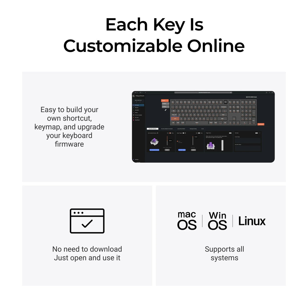 Keychron Q6 HE QMK Teclado Custom Wireless