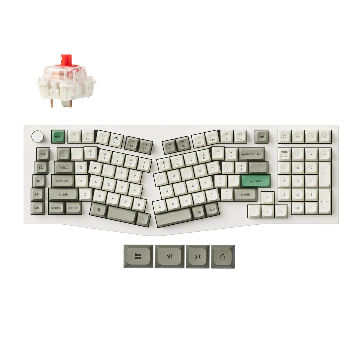 Keychron Q13 Max (Alice Layout) QMK/VIA Teclado Mecânico Custom Wireless