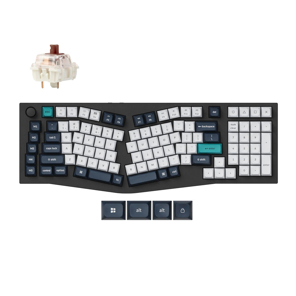 Keychron Q13 Max (Alice Layout) QMK/VIA Teclado Mecânico Custom Wireless