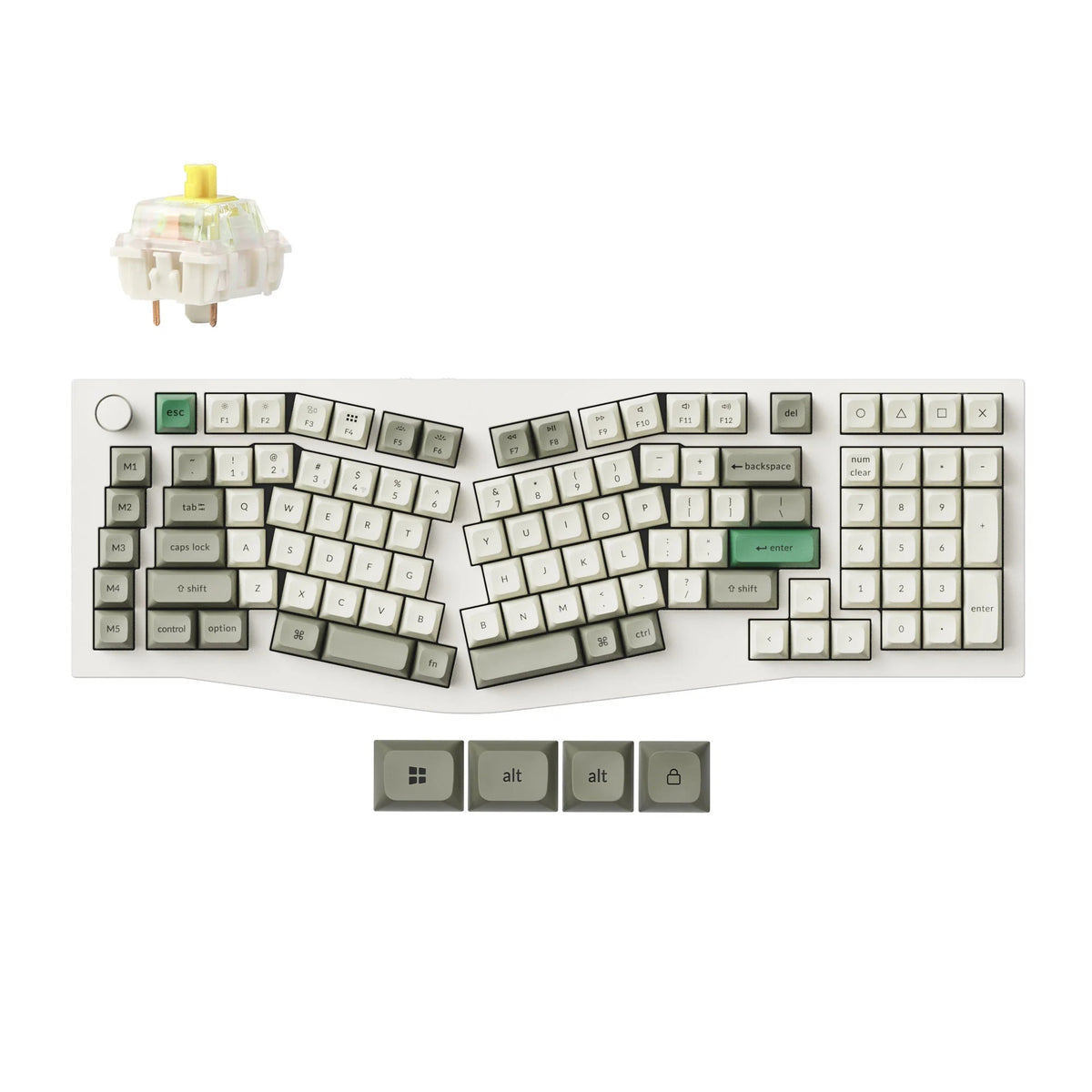 Keychron Q13 Max (Alice Layout) QMK/VIA Teclado Mecânico Custom Wireless