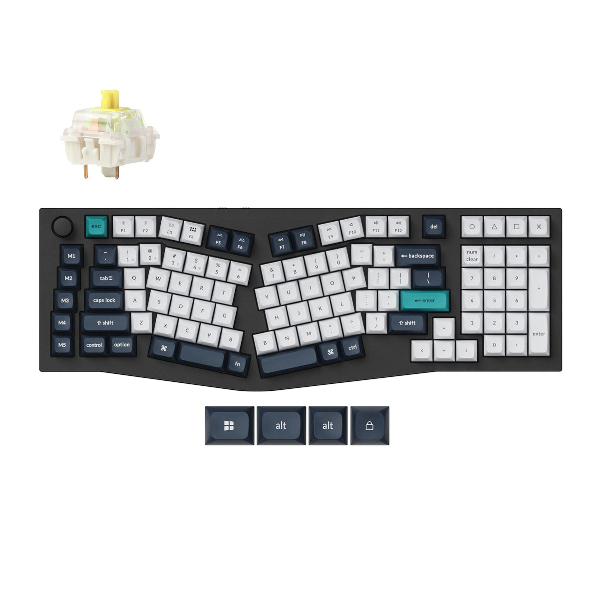 Keychron Q13 Max (Alice Layout) QMK/VIA Teclado Mecânico Custom Wireless