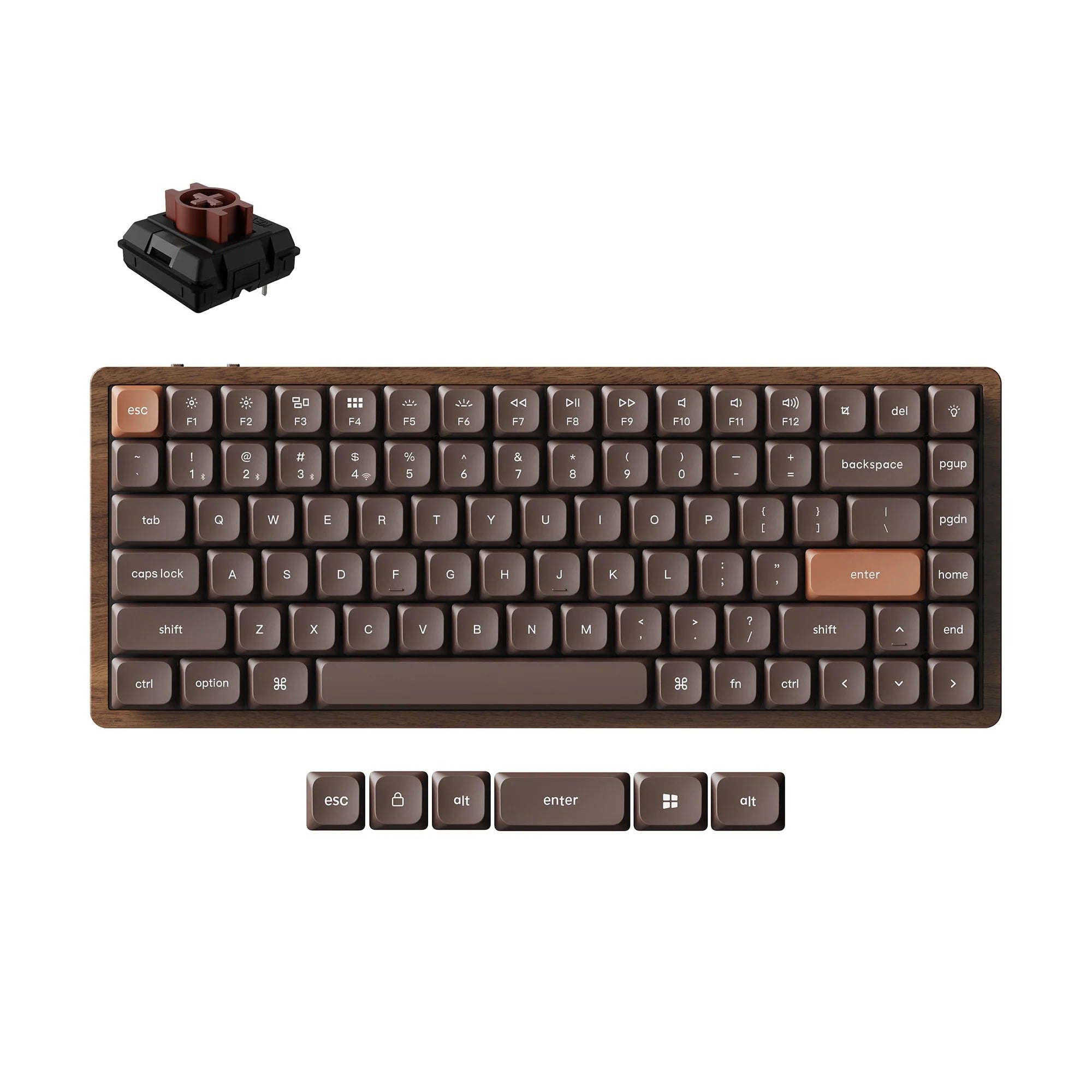 Keychron K3 Max All-Wood | Teclado Mecânico 75% Low Profile