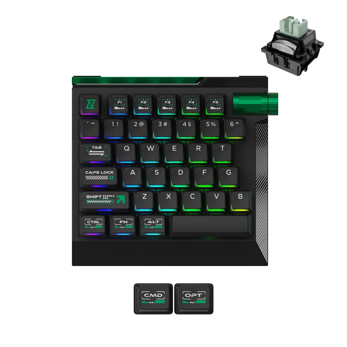 Lemokey L0 HE Switch Magnetic Teclado One Handed Gaming