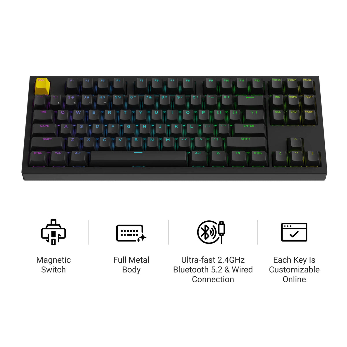 Lemokey P3 HE Teclado Magnético Gamer Wireless Custom