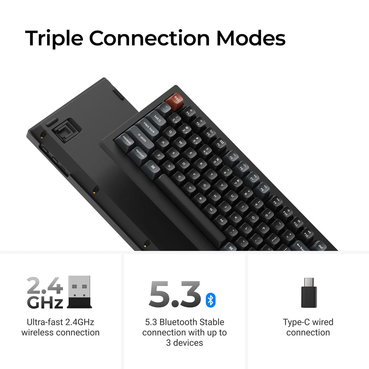 Keychron V5 Ultra 8K Teclado Mecânico Custom Wireless