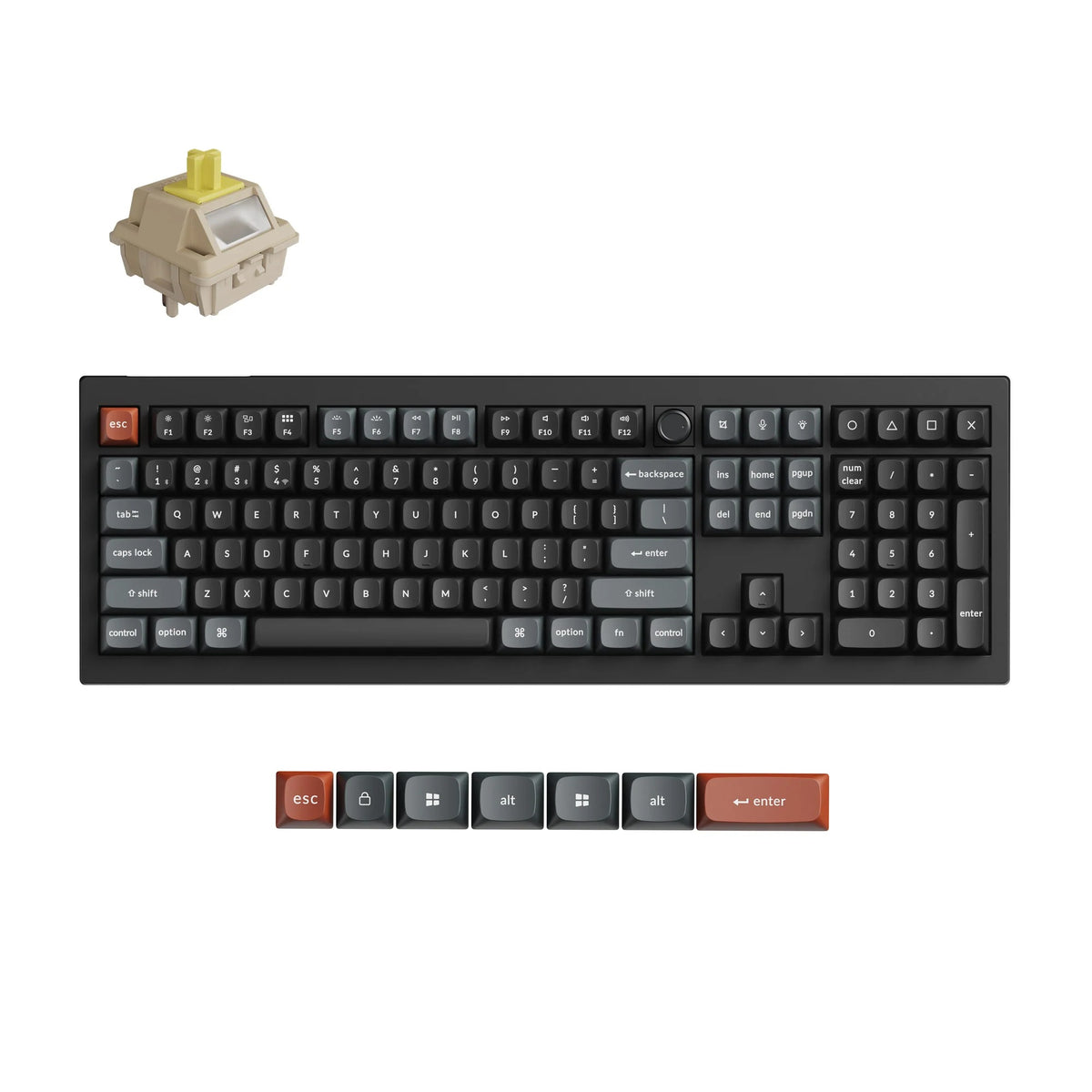 Keychron V6 Ultra 8K Teclado Mecânico Custom Wireless