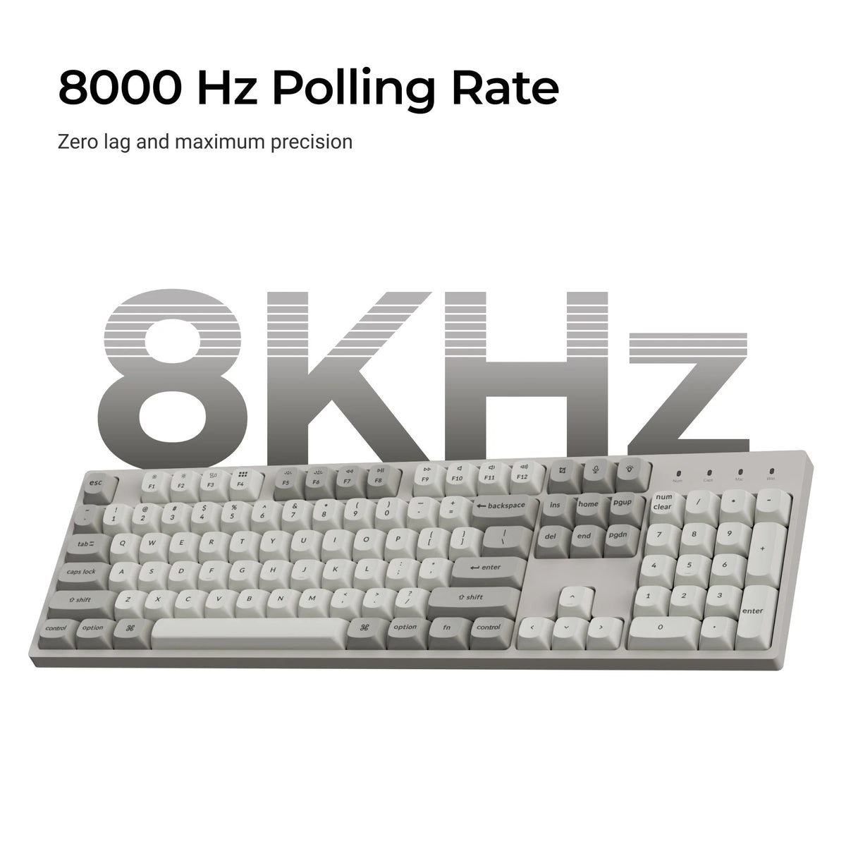 Keychron C2 Pro 8K QMK Teclado Mecânico Com Fio