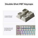 Keychron C2 Pro 8K QMK Teclado Mecânico Com Fio