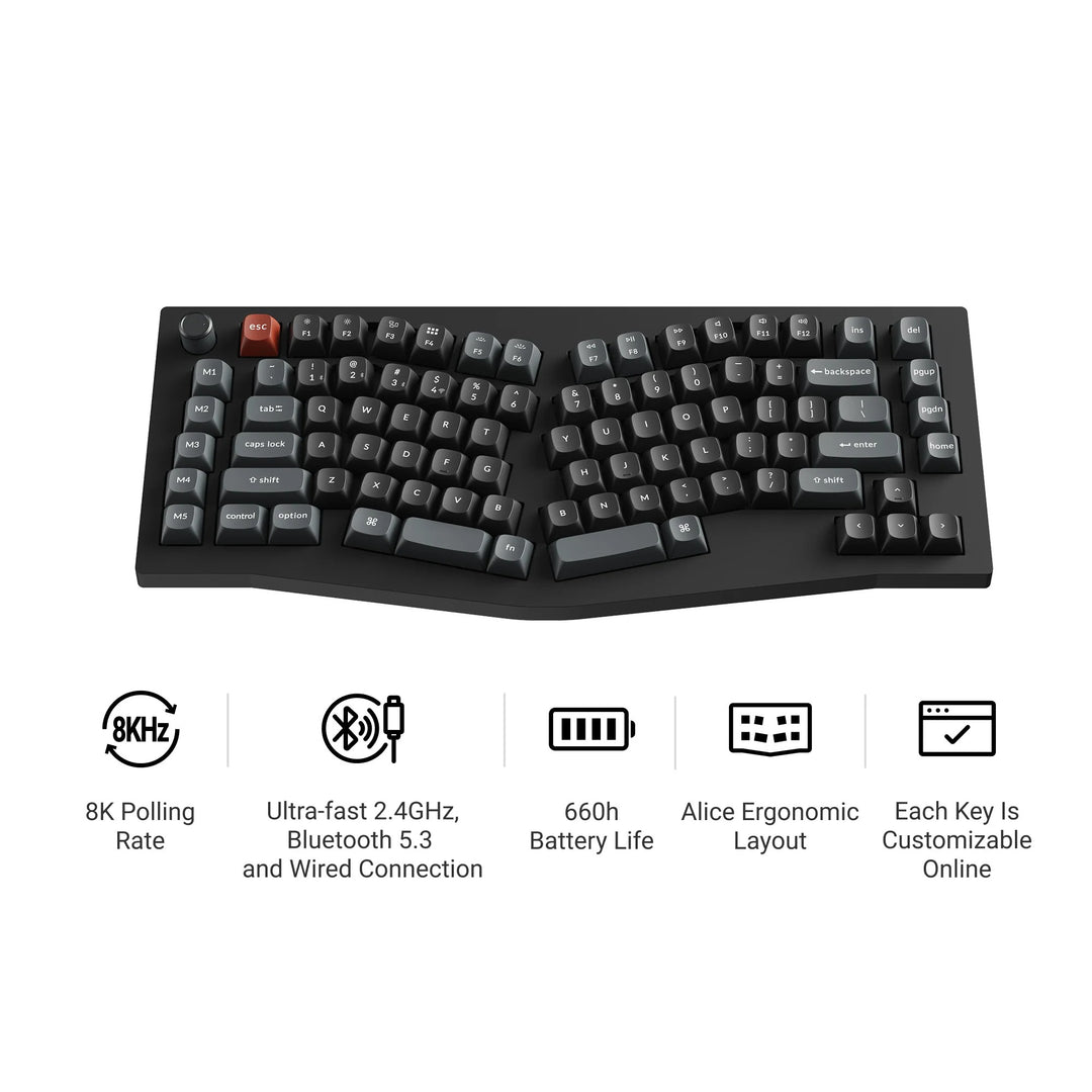 Keychron V10 Ultra 8K Teclado Mecânico Custom Wireless