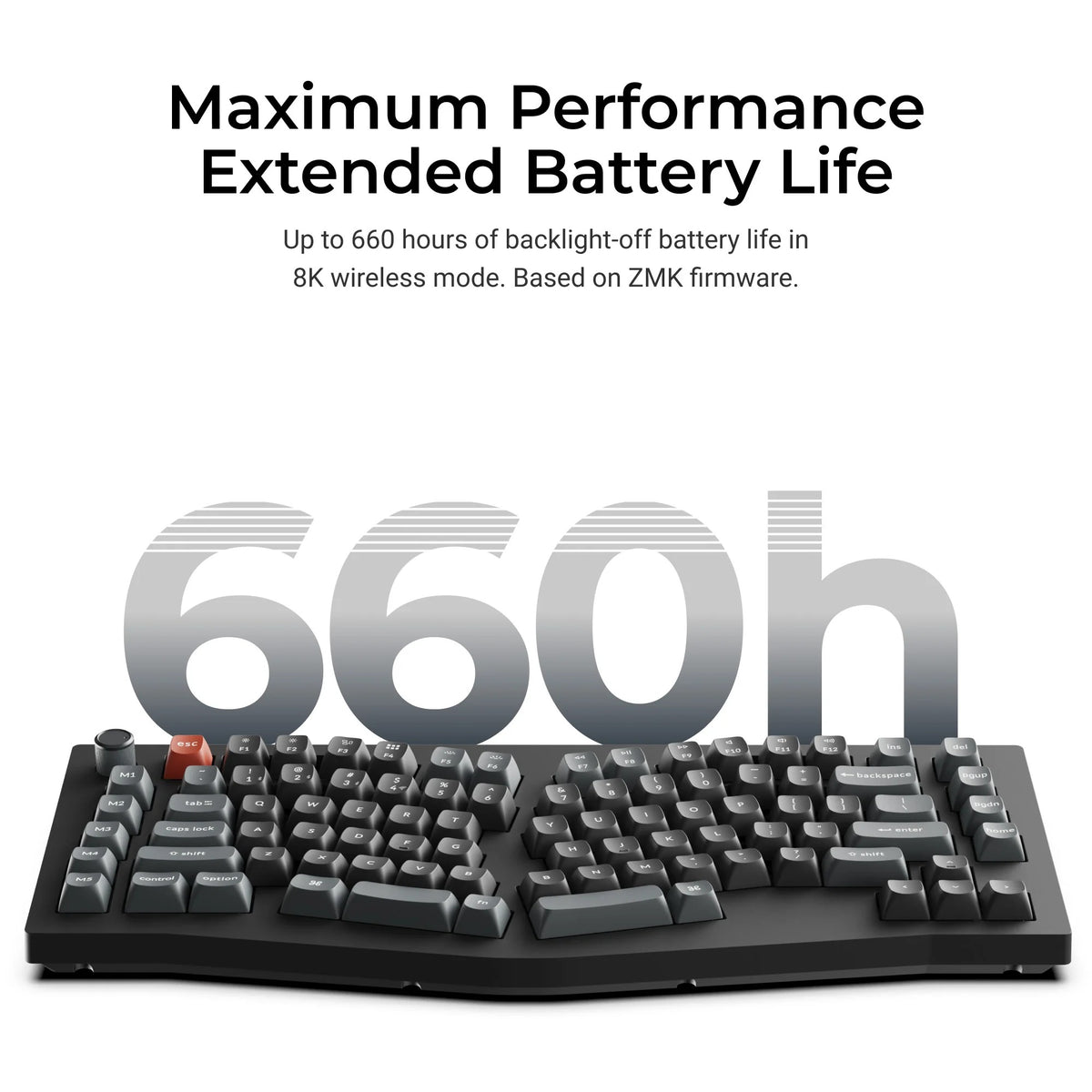 Keychron V10 Ultra 8K | Teclado Mecânico Alice 75% Wireless