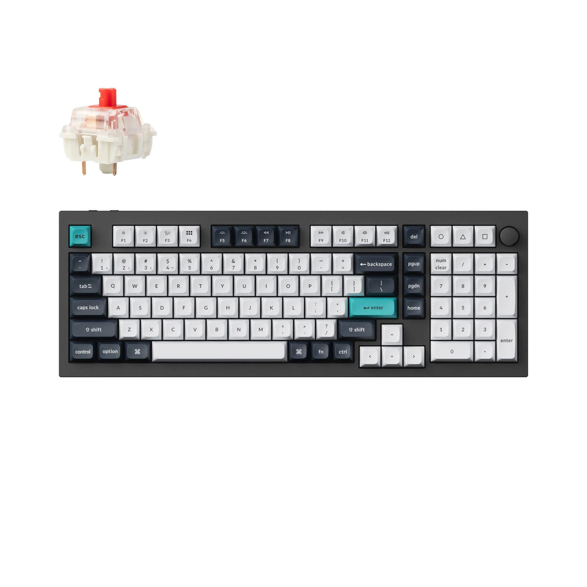 Keychron Q5 Max QMK/VIA Teclado Mecânico Custom Wireless