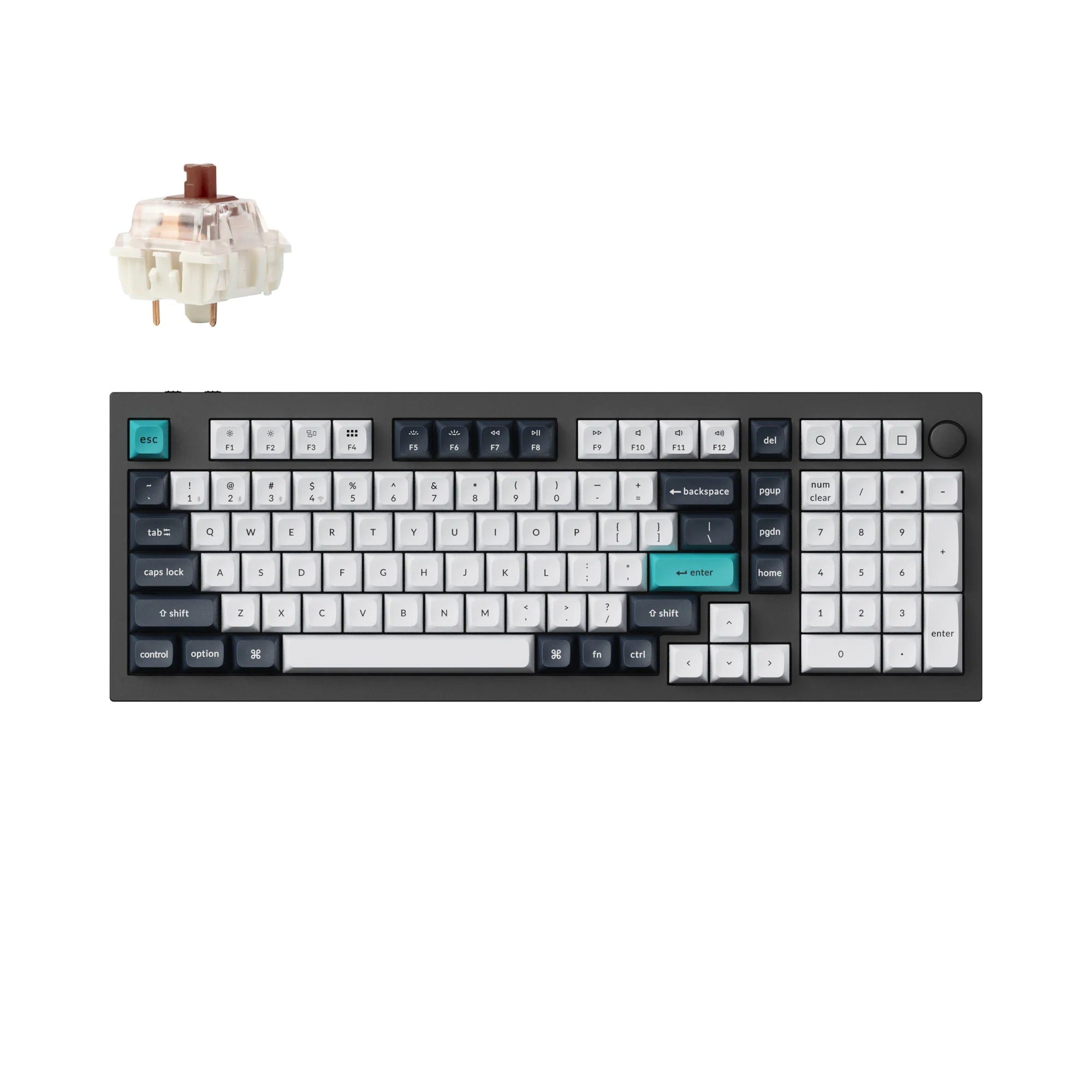 Keychron Q5 Max 96% ワイヤレスメカニカルキーボード Keychron Q5 Max | Teclado Mecânico 96% Custom Sem Fio – Keychron