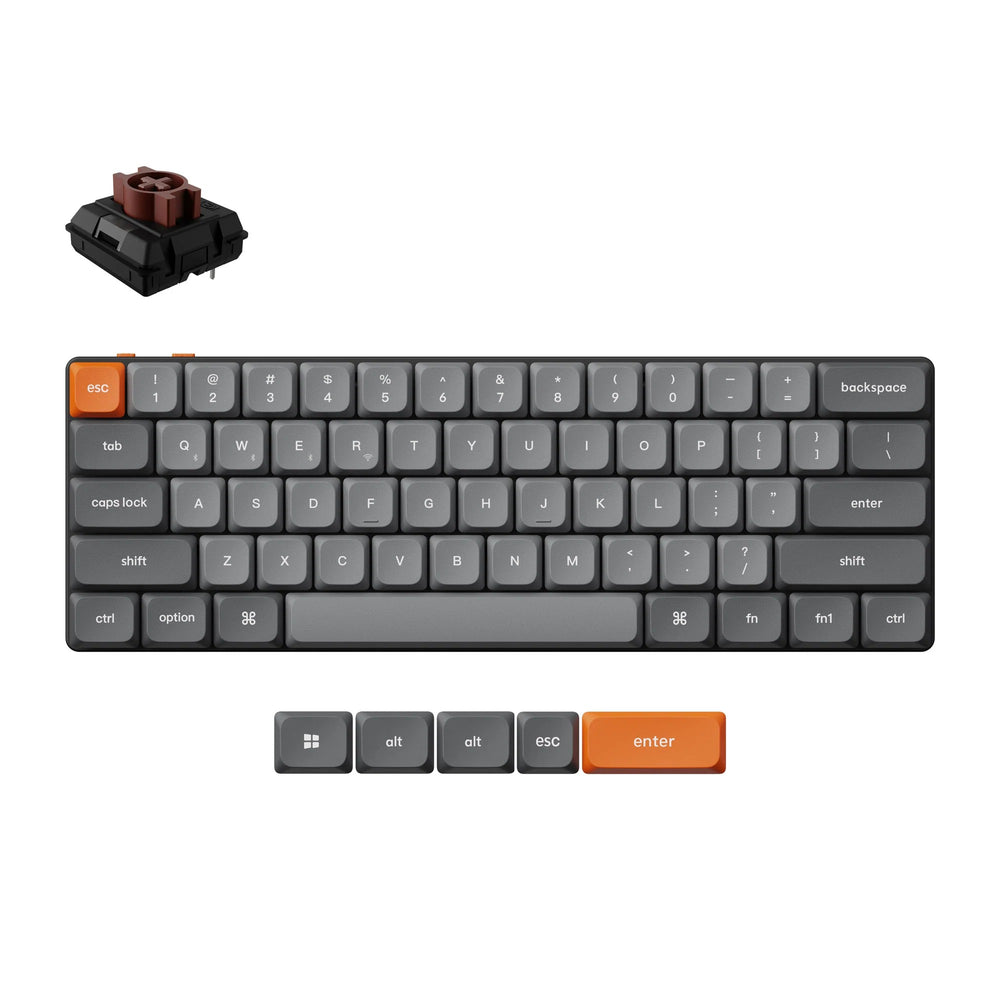 Keychron K9 Max QMKTeclado Mecânico Custom Wireless