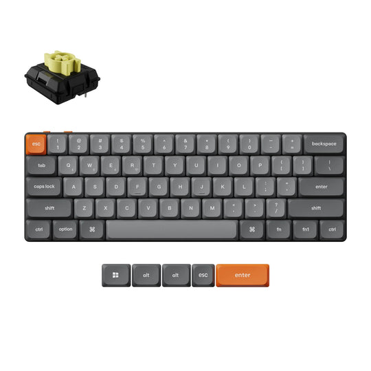 Keychron K9 Max QMKTeclado Mecânico Custom Wireless