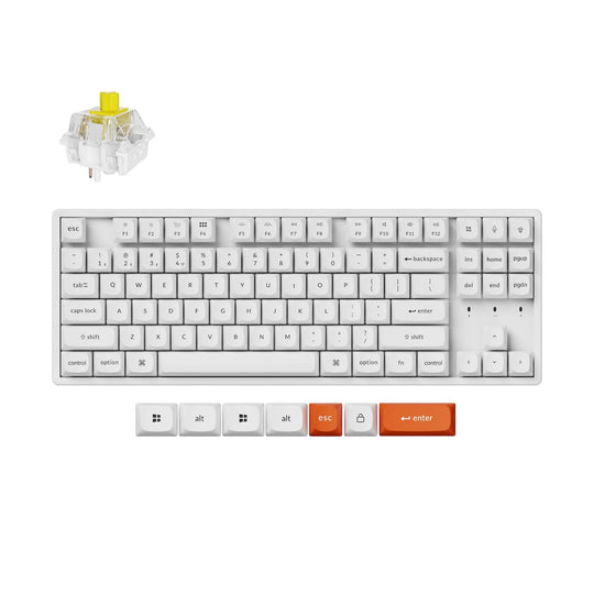 Keychron K8 Max QMK/VIA White Teclado Mecânico Wireless