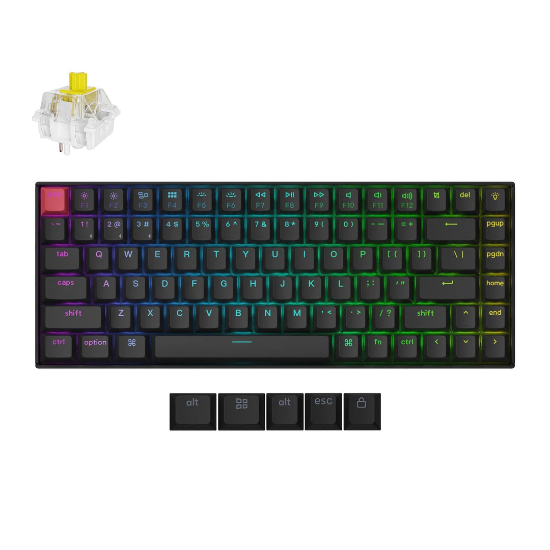 Keychron K2 QMK Teclado Mecânico Wireless (Versão 3)
