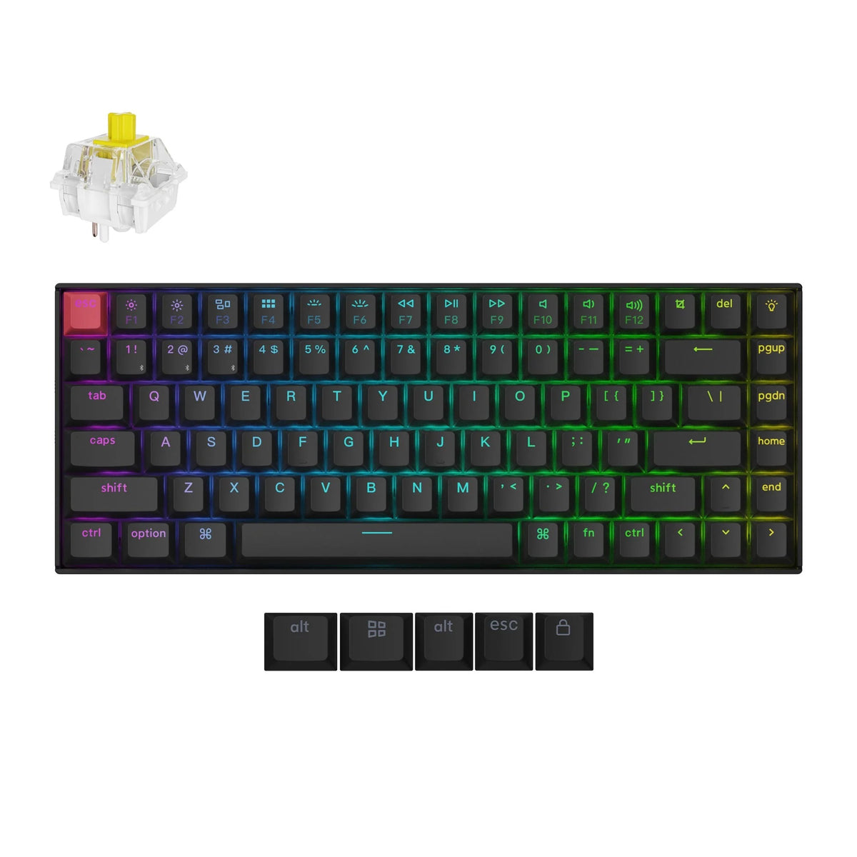 Keychron K2 QMK Teclado Mecânico Wireless (Versão 3)