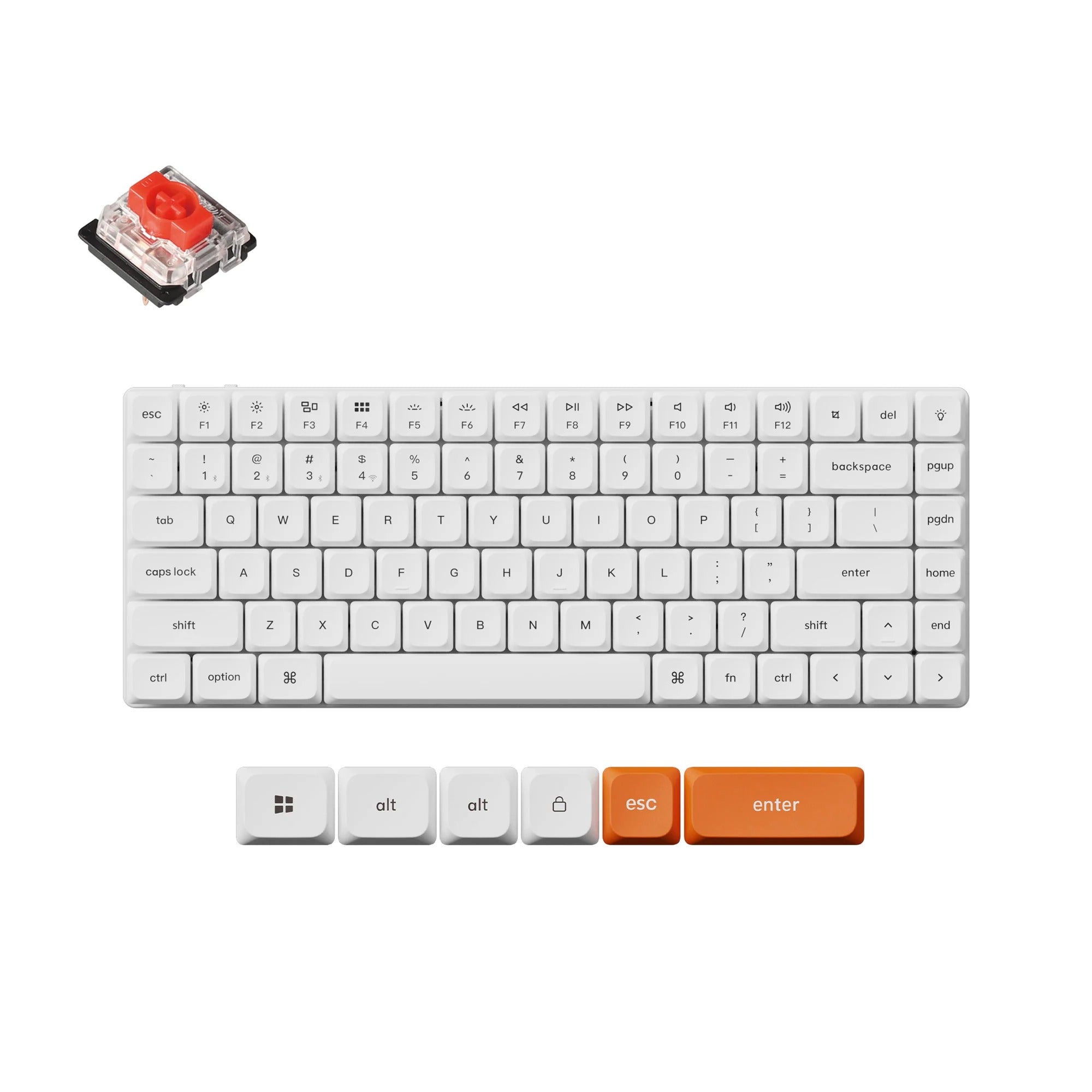 Keychron K3 Max QMK/VIA キーボード White LED Keychron K3 Max Branco | Teclado Low Profile Wireless – Keychron