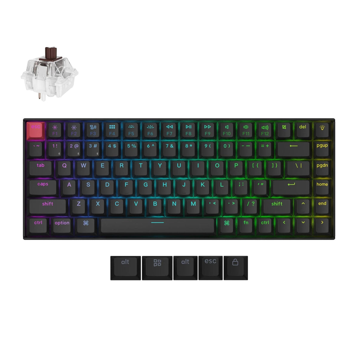 Keychron K2 QMK Teclado Mecânico Wireless (Versão 3)