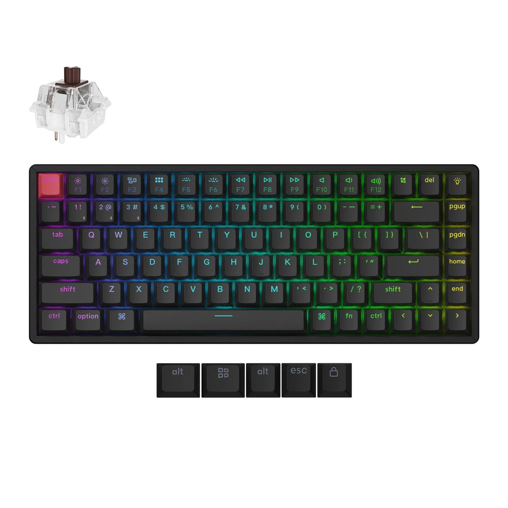 Keychron K2 QMK Teclado Mecânico Wireless (Versão 3)