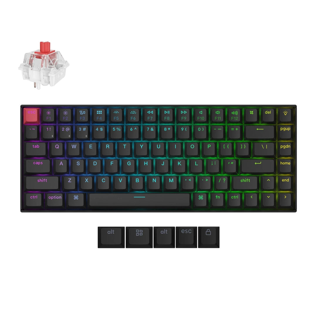 Keychron K2 QMK Teclado Mecânico Wireless (Versão 3)