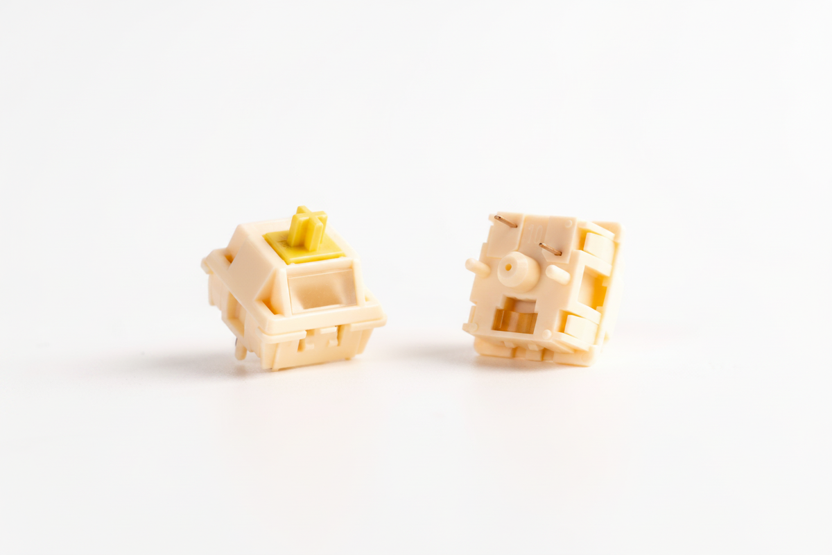 Yellow Switch White Background