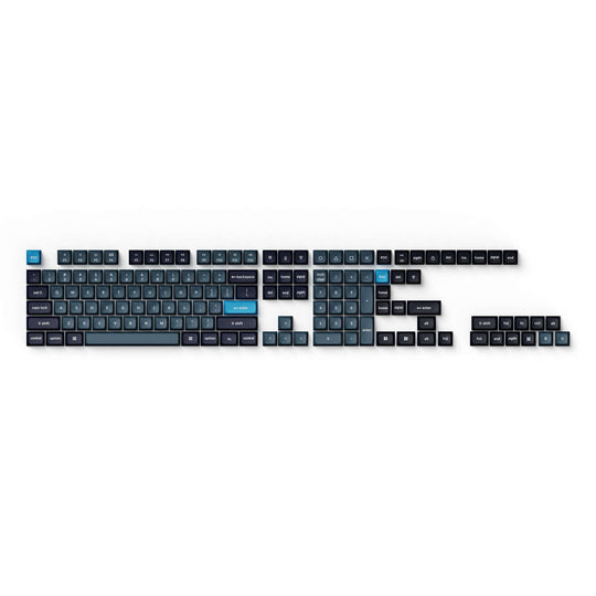 full keycap set double shot ksa pbt dark gray and grayish blue