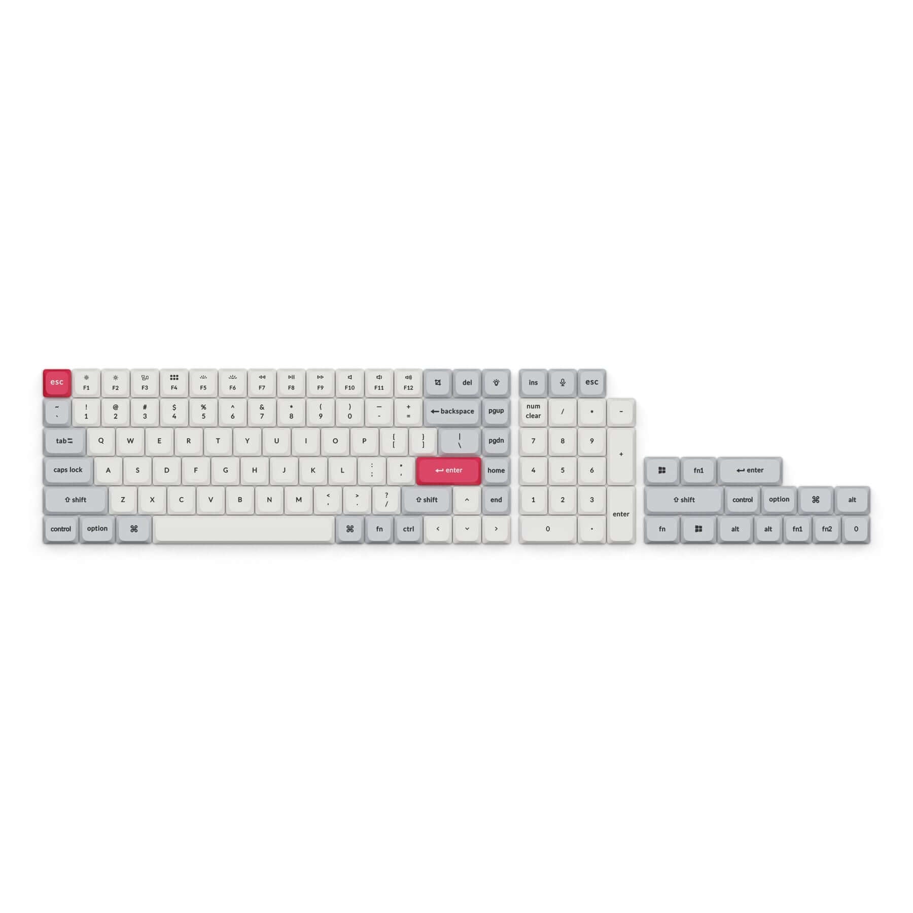Conjunto de Keycaps PBT Low Profile LSA – Keychron Brasil